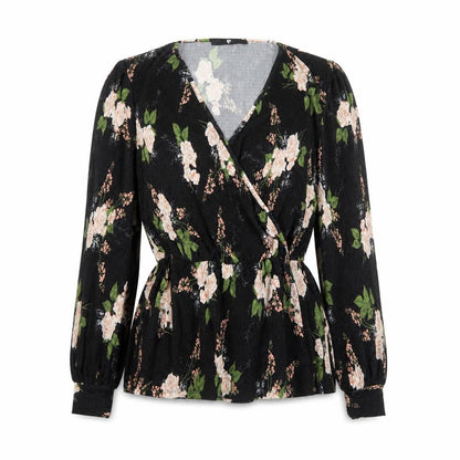 Womens UK Size 8 Very Black Basic Blouse