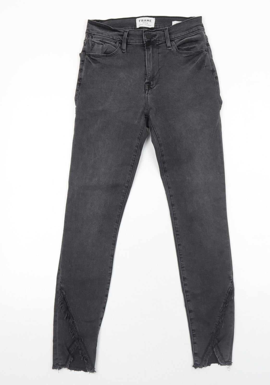 Womens UK Size 6 FRAME Regular Fit Skinny Grey Jeans