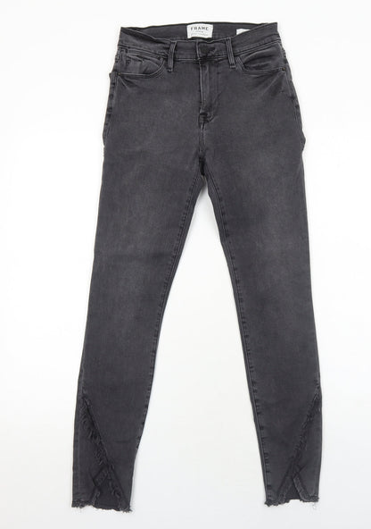 Womens UK Size 6 FRAME Regular Fit Skinny Grey Jeans