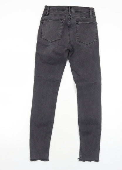 Womens UK Size 6 FRAME Regular Fit Skinny Grey Jeans