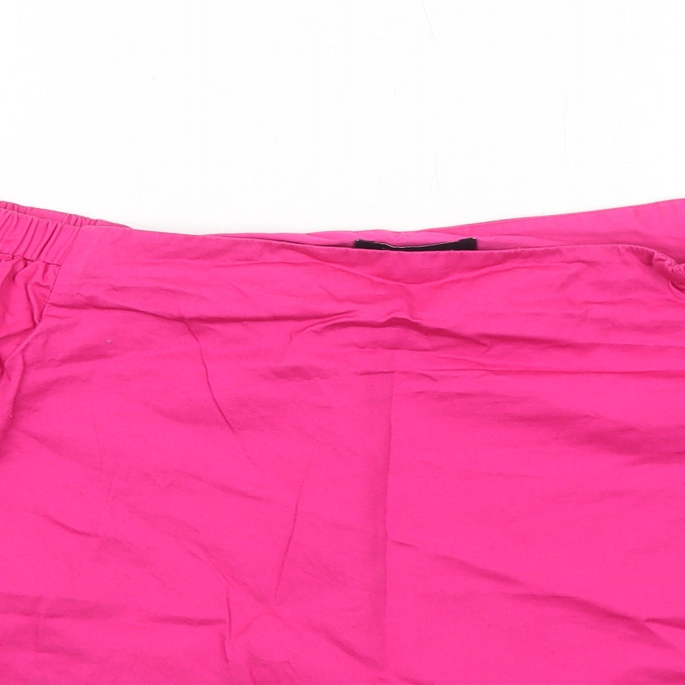 Womens UK Size 10 New Look Pink Basic Blouse
