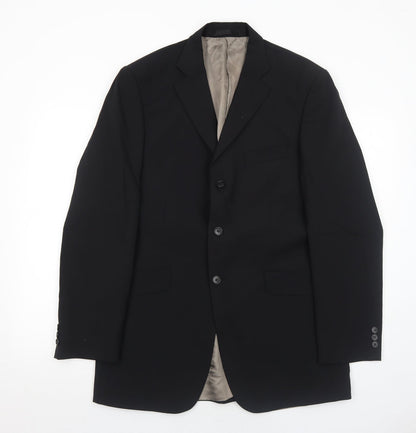 Mens UK Size 40 Marks and Spencer Regular Black Suit Jacket