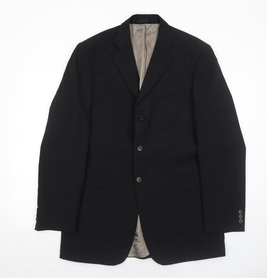 Mens UK Size 40 Marks and Spencer Regular Black Suit Jacket