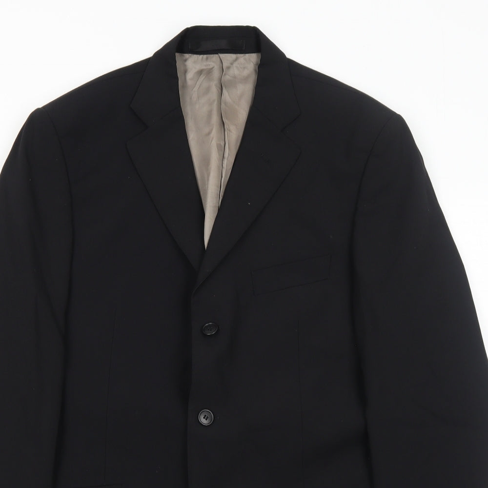 Mens UK Size 40 Marks and Spencer Regular Black Suit Jacket