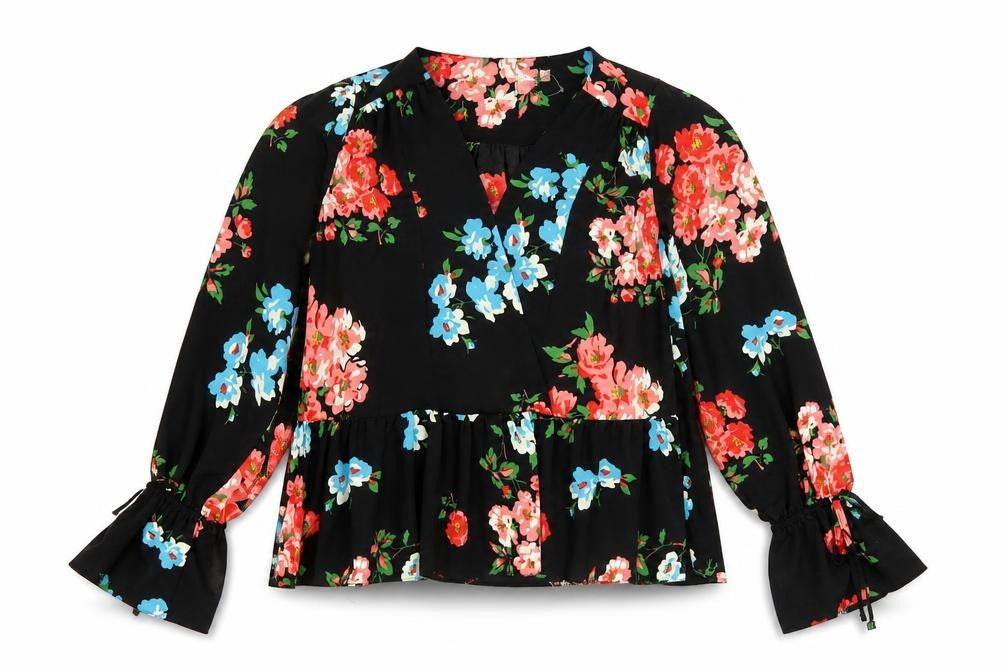 Womens UK Size 6 ASOS Black Basic Blouse