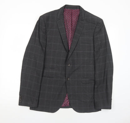 Mens UK Size 40 Marks and Spencer Regular Grey Suit Jacket