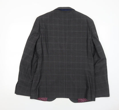 Mens UK Size 40 Marks and Spencer Regular Grey Suit Jacket