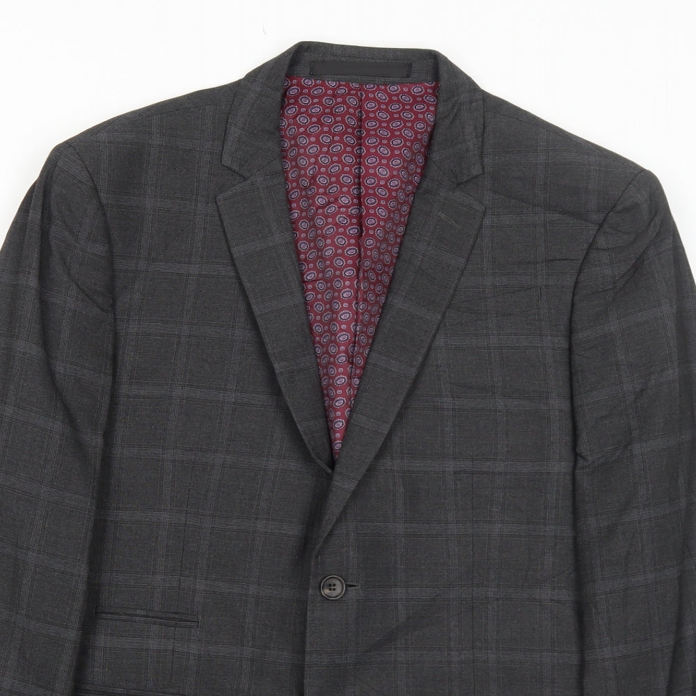Mens UK Size 40 Marks and Spencer Regular Grey Suit Jacket