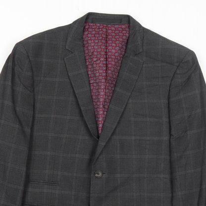Mens UK Size 40 Marks and Spencer Regular Grey Suit Jacket