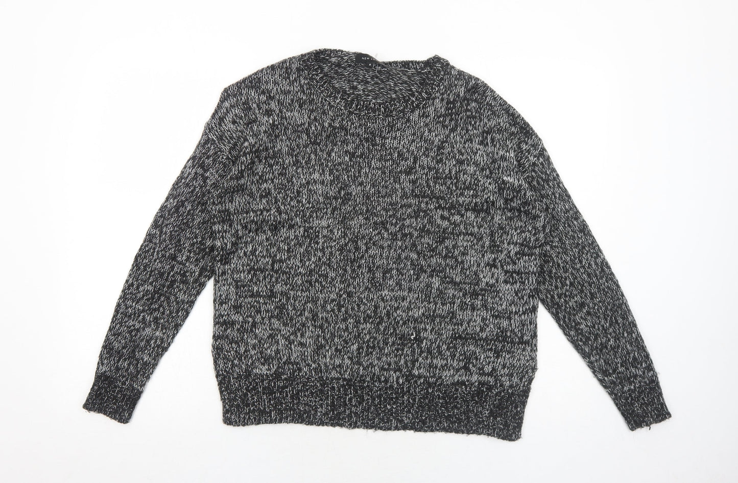 Womens UK Size S New Look Black Pullover Jumper