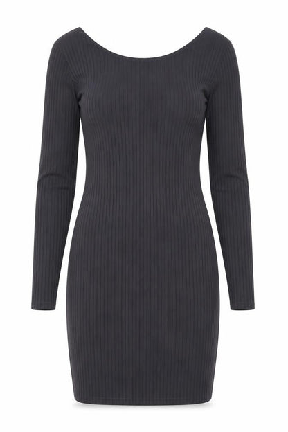 Boohoo Womens Grey Polyester Bodycon Size 10 Round Neck Pullover