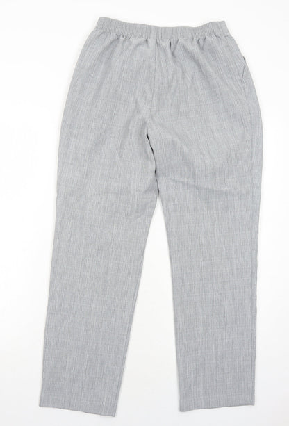 Womens UK Size 12 Marks and Spencer Regular Fit  Grey Trousers