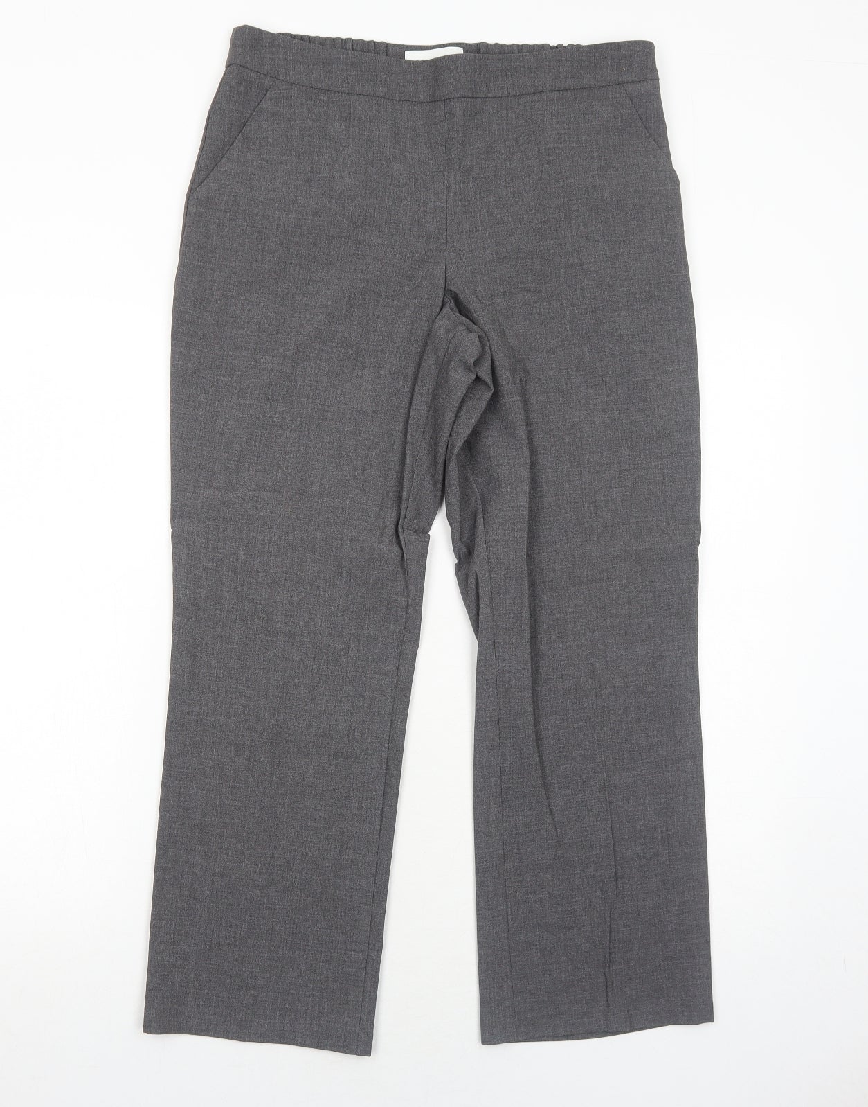 Womens UK Size 12 Marks and Spencer Regular Fit  Grey Trousers