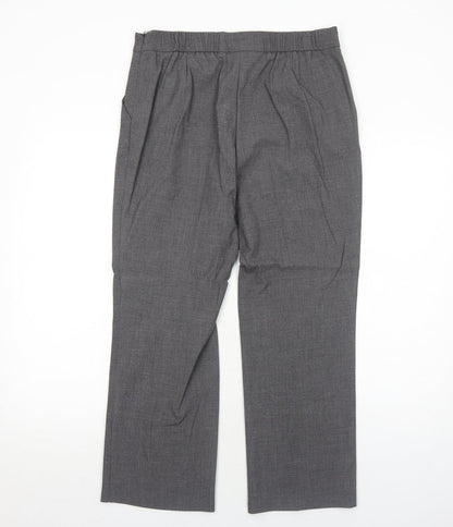 Womens UK Size 12 Marks and Spencer Regular Fit  Grey Trousers
