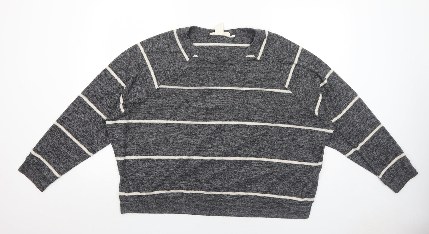 Womens UK Size L H&M Grey Pullover Jumper