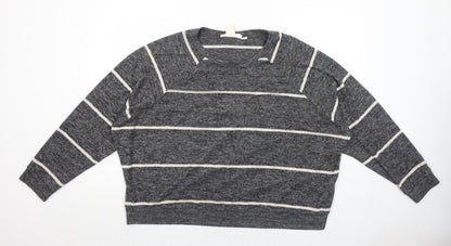 Womens UK Size L H&M Grey Pullover Jumper