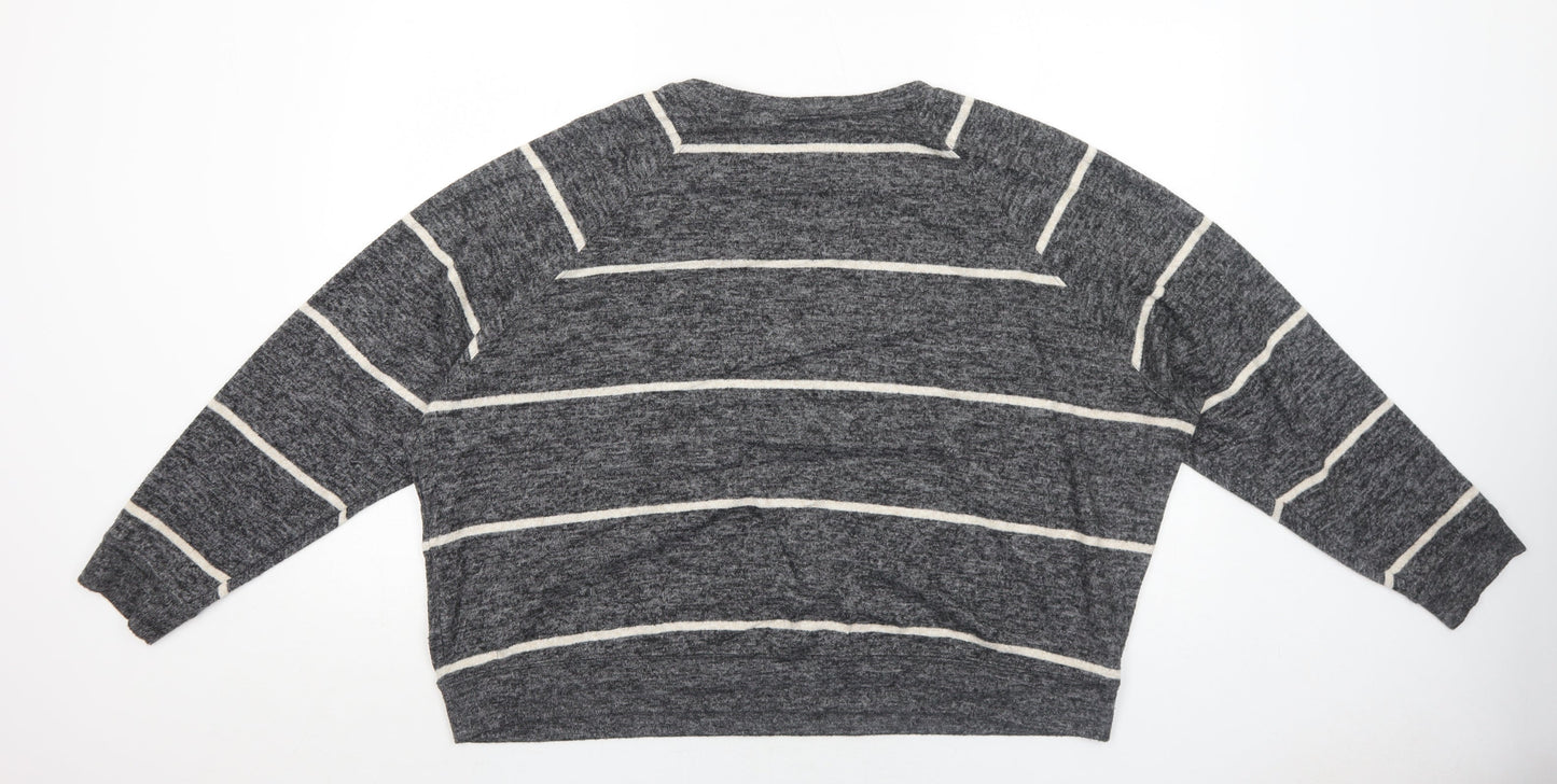 Womens UK Size L H&M Grey Pullover Jumper