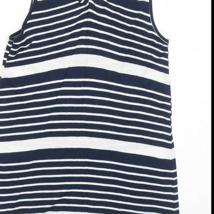 Womens UK Size 10 Warehouse Blue Basic Tank