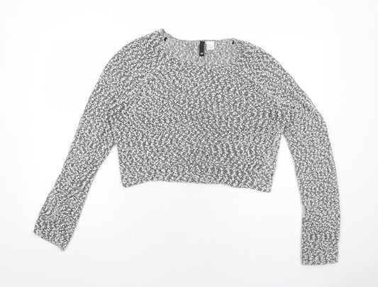 Womens UK Size M H&M Black Pullover Jumper