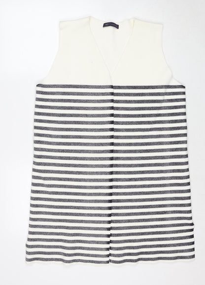Womens UK Size L Marks and Spencer White Vest Jumper