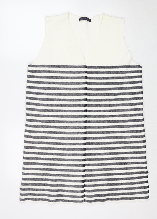 Womens UK Size L Marks and Spencer White Vest Jumper