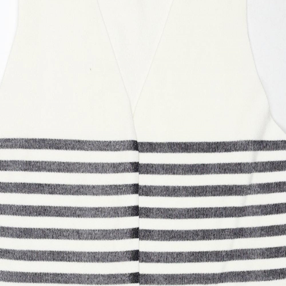 Womens UK Size L Marks and Spencer White Vest Jumper
