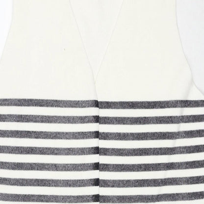 Womens UK Size L Marks and Spencer White Vest Jumper