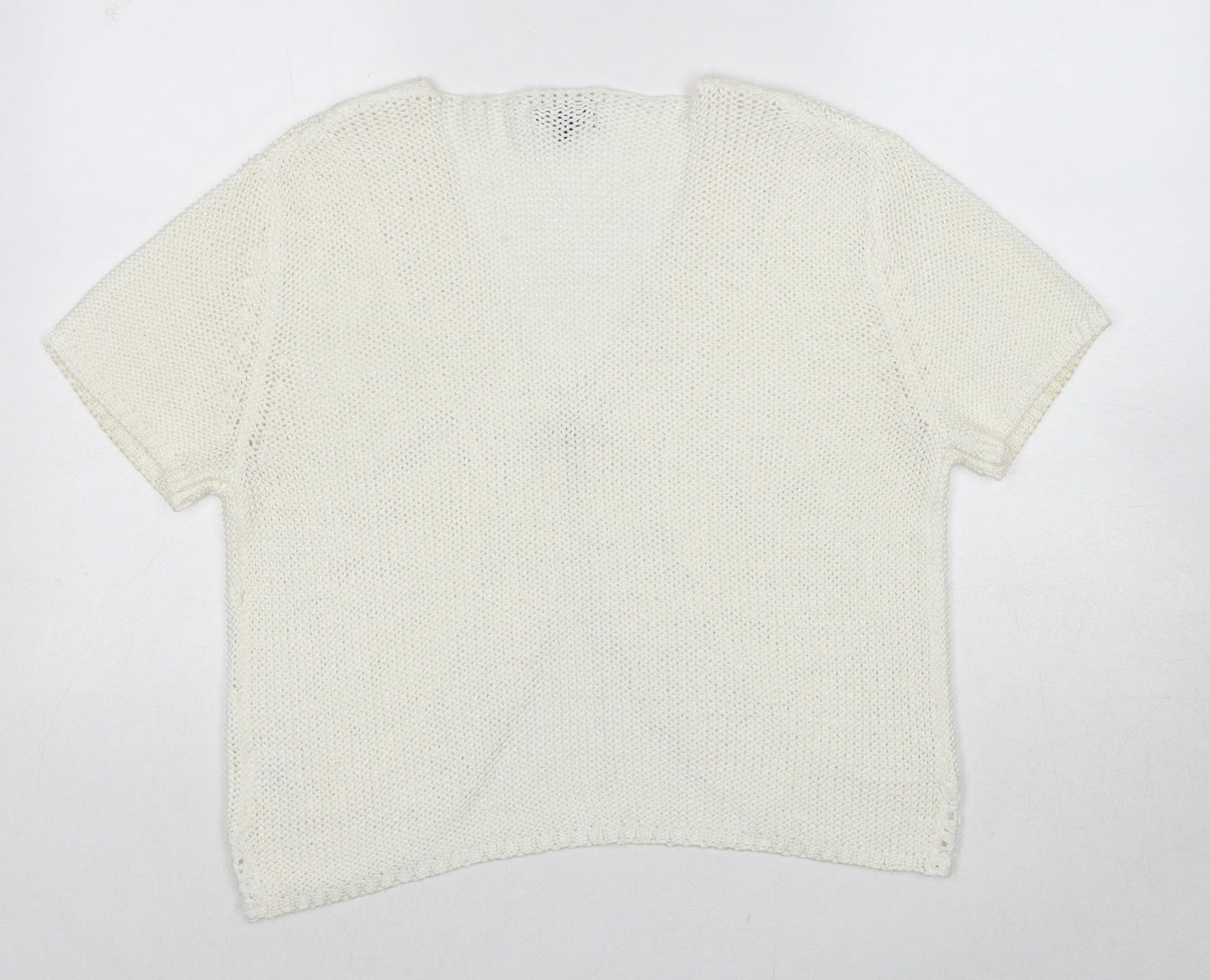 Womens UK Size S Casamia White Cardigan Jumper