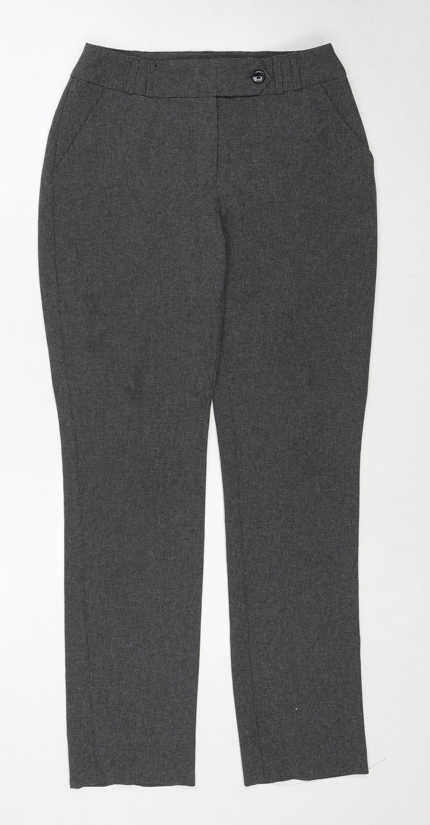 Womens UK Size 8 South Regular Fit  Black Trousers