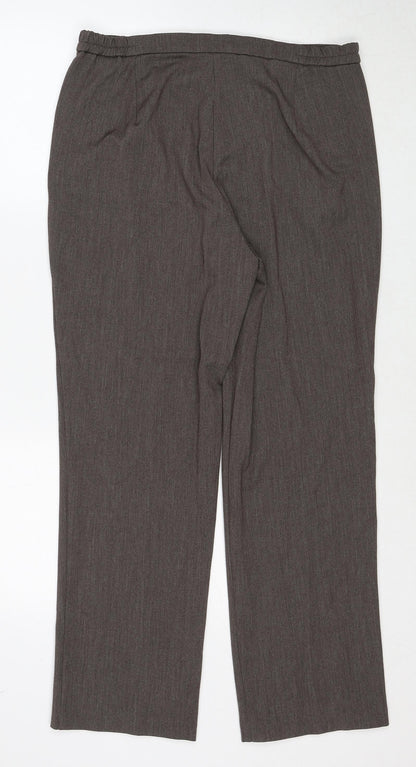 Womens UK Size 12 Marks and Spencer Regular Fit  Beige Trousers