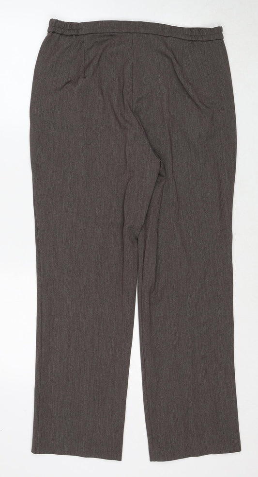 Womens UK Size 12 Marks and Spencer Regular Fit  Beige Trousers