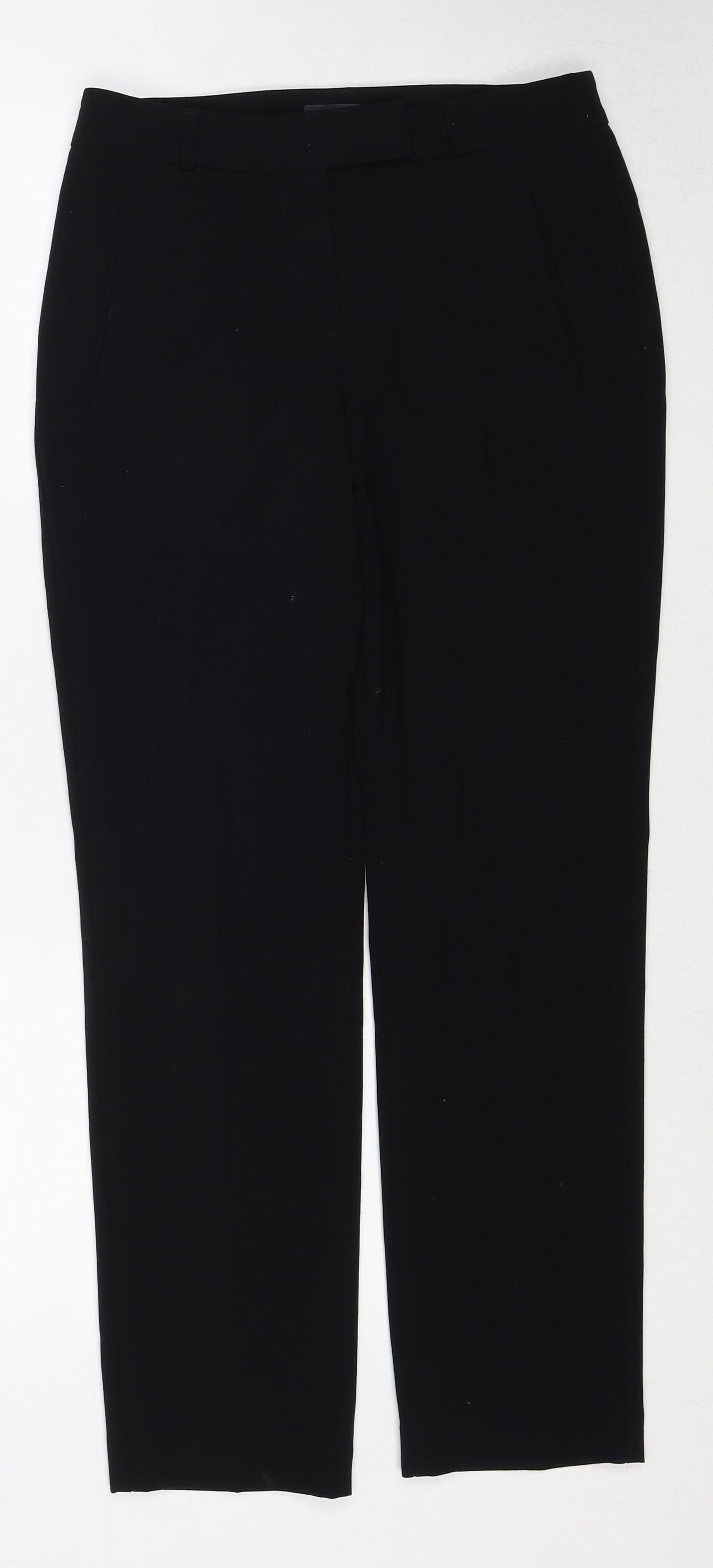 Womens UK Size 8 Marks and Spencer Regular Fit  Black Trousers
