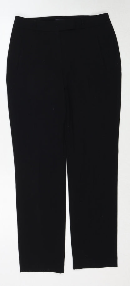 Womens UK Size 8 Marks and Spencer Regular Fit  Black Trousers