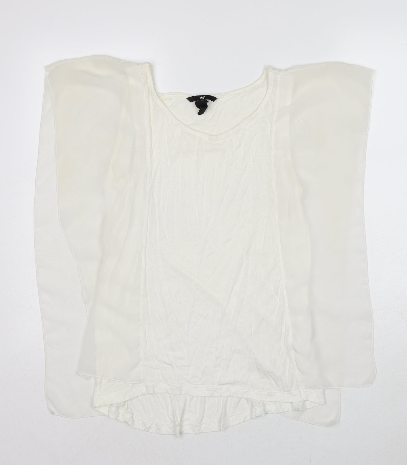 Womens UK Size S H&M White Basic Blouse