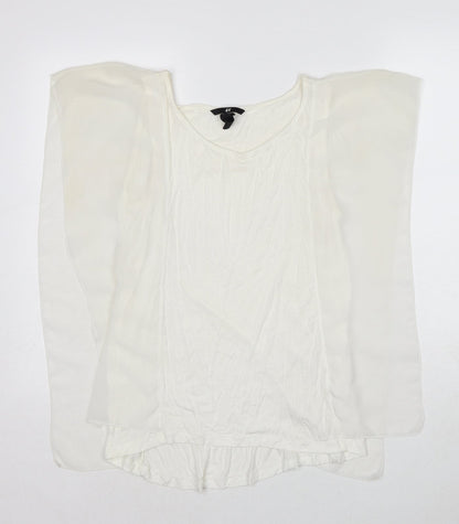 Womens UK Size S H&M White Basic Blouse