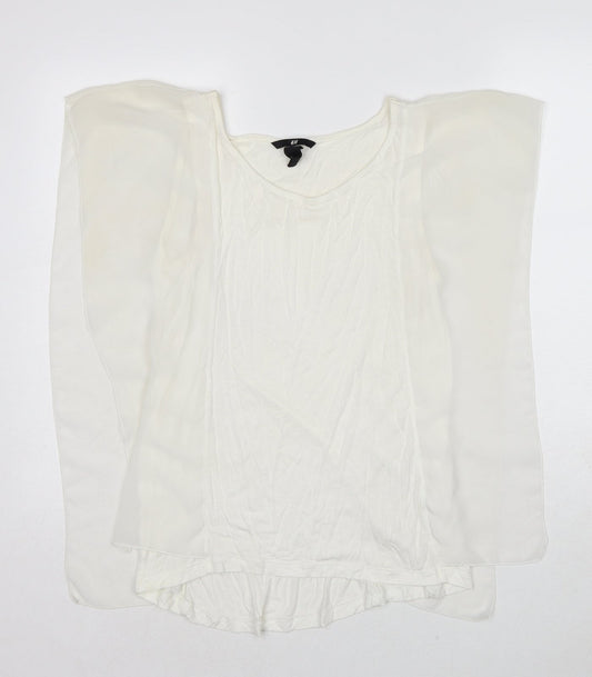 Womens UK Size S H&M White Basic Blouse