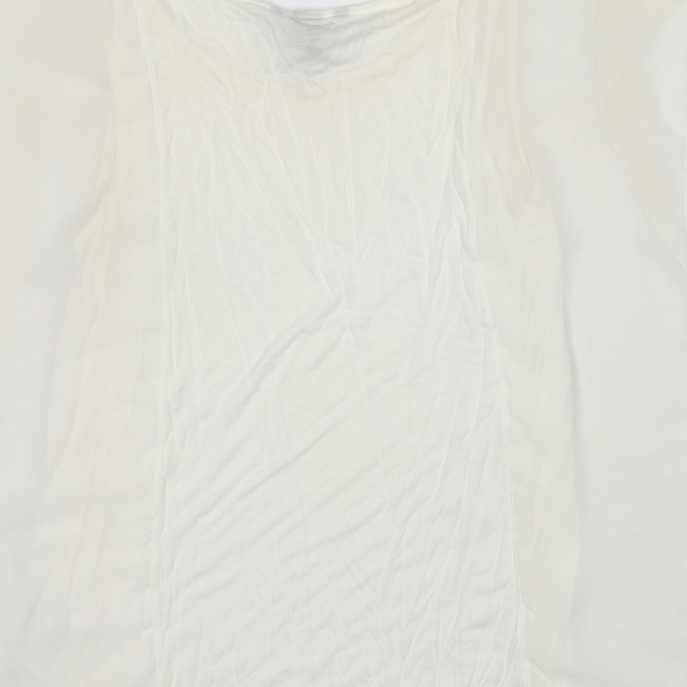 Womens UK Size S H&M White Basic Blouse