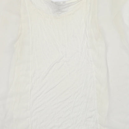 Womens UK Size S H&M White Basic Blouse