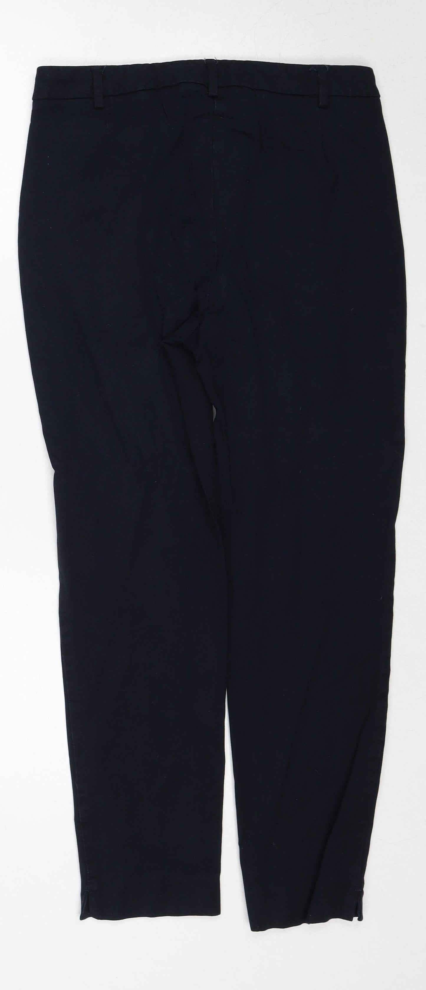 Womens UK Size 10 Marks and Spencer Regular Fit  Blue Trousers