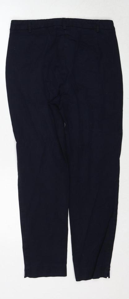 Womens UK Size 10 Marks and Spencer Regular Fit  Blue Trousers