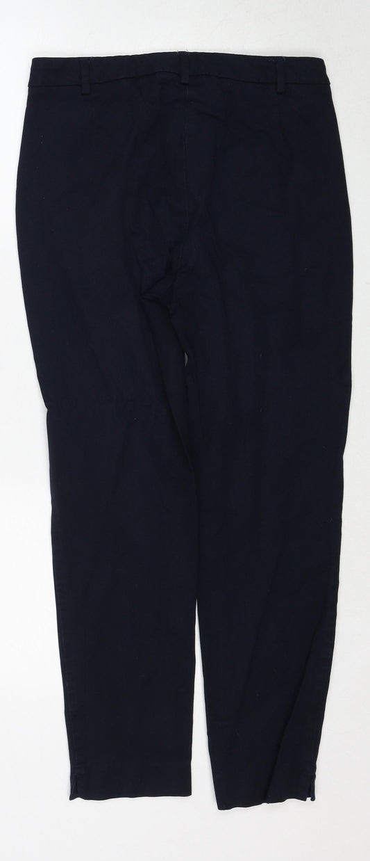 Womens UK Size 10 Marks and Spencer Regular Fit  Blue Trousers