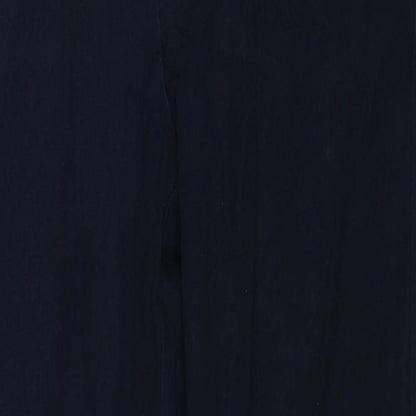 Womens UK Size 10 Marks and Spencer Regular Fit  Blue Trousers