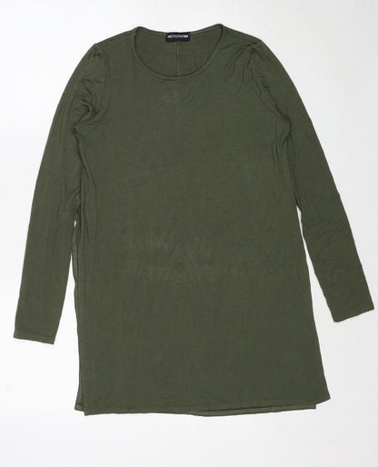 Womens UK Size 8 PRETTYLITTLETHING Green Basic T-Shirt