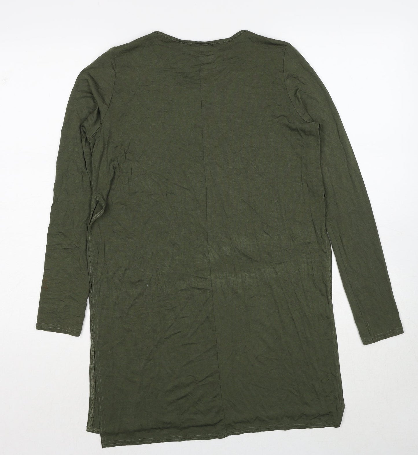 Womens UK Size 8 PRETTYLITTLETHING Green Basic T-Shirt