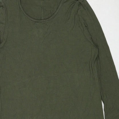 Womens UK Size 8 PRETTYLITTLETHING Green Basic T-Shirt