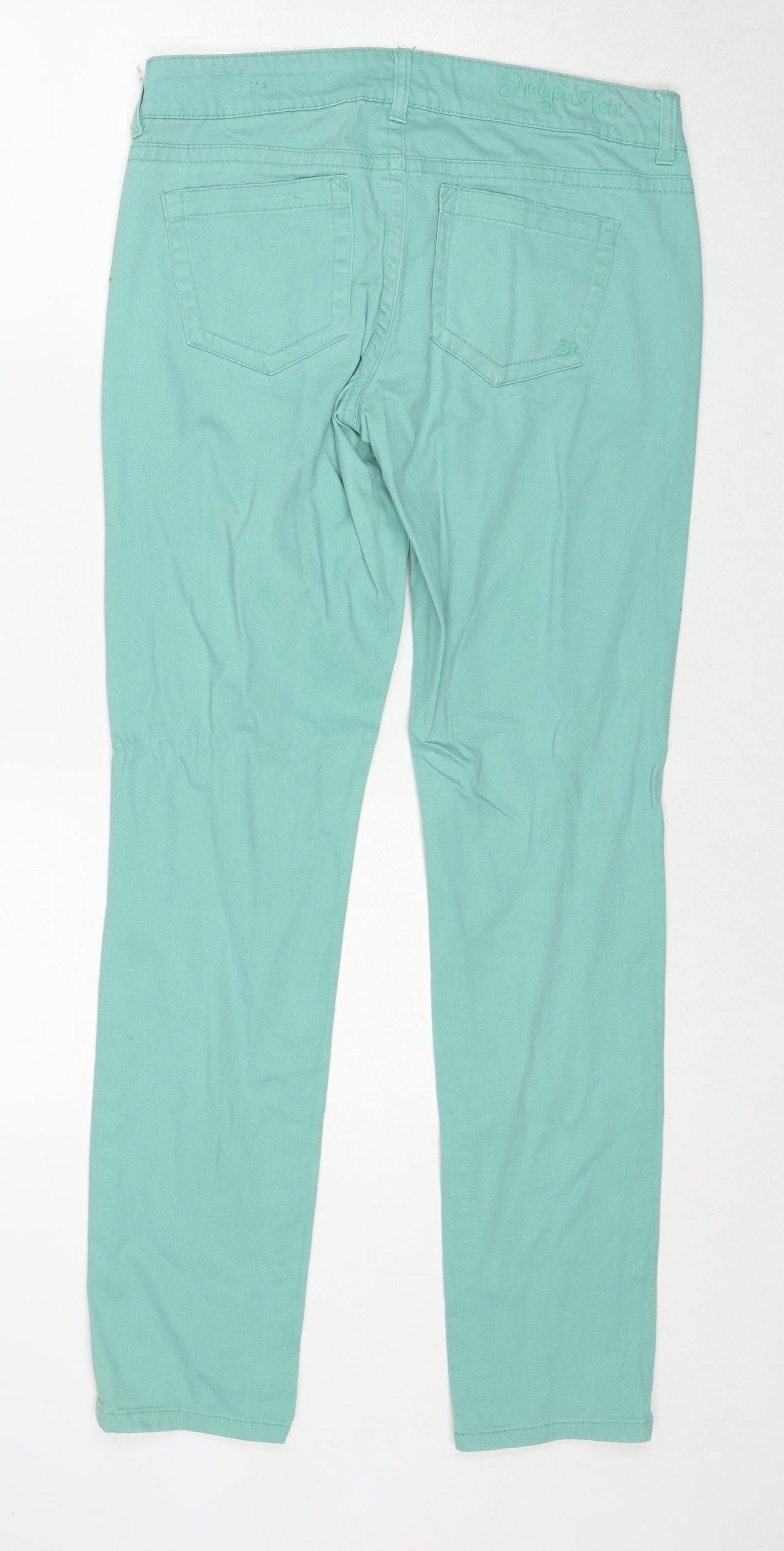 Indigo Rein Womens Blue Cotton Straight Jeans Size 30 in Regular Zip - Label size 9