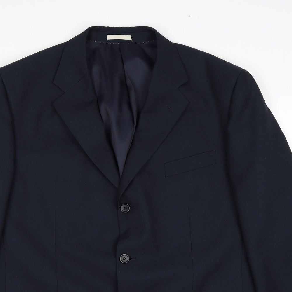Mens UK Size 44 GreenWoods Regular Blue Suit Jacket