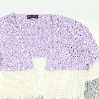 Womens UK Size S PINK Purple Cardigan Jumper