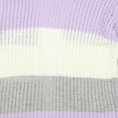 Womens UK Size S PINK Purple Cardigan Jumper