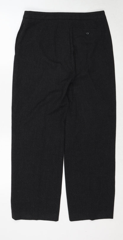 Womens UK Size 12 Gerry Weber Regular Fit  Black Trousers